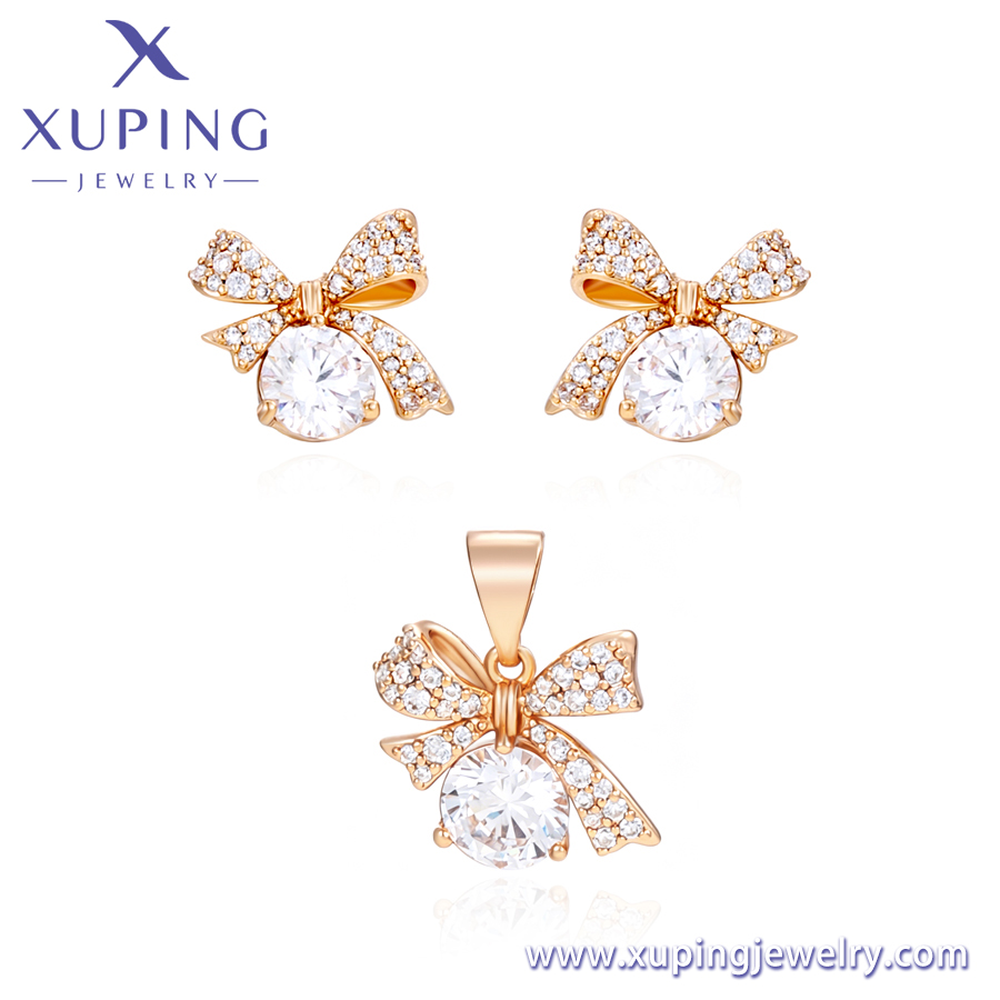 Cubic Zirconia Bow Stud Earring